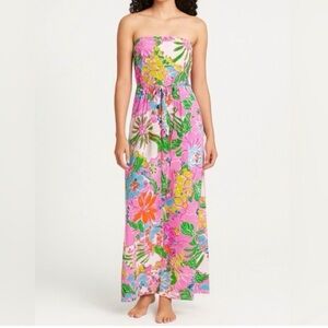 Lilly Pulitzer Multicolored Strapless Sundress Resort Wear